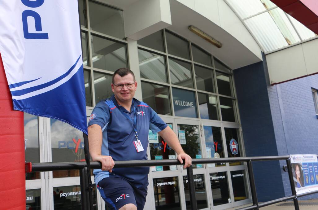 BACK IN BUSINESS: Raymond Terrace PCYC manager Travis Douglass. The PCYC is located in Sturgeon Street in the town's CBD.