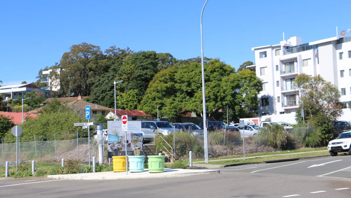 SITE: The development site at 17-19 Yacaaba Street, Nelson Bay, which is currently being used as a carpark.