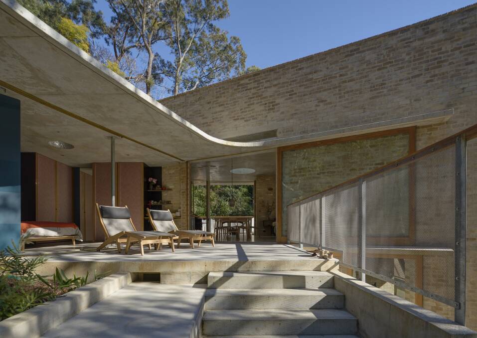 Cabbage Tree House by Peter Stutchbury Architecture was chosen as House of the Year from 477 entries. Photo: Michael Nicholson