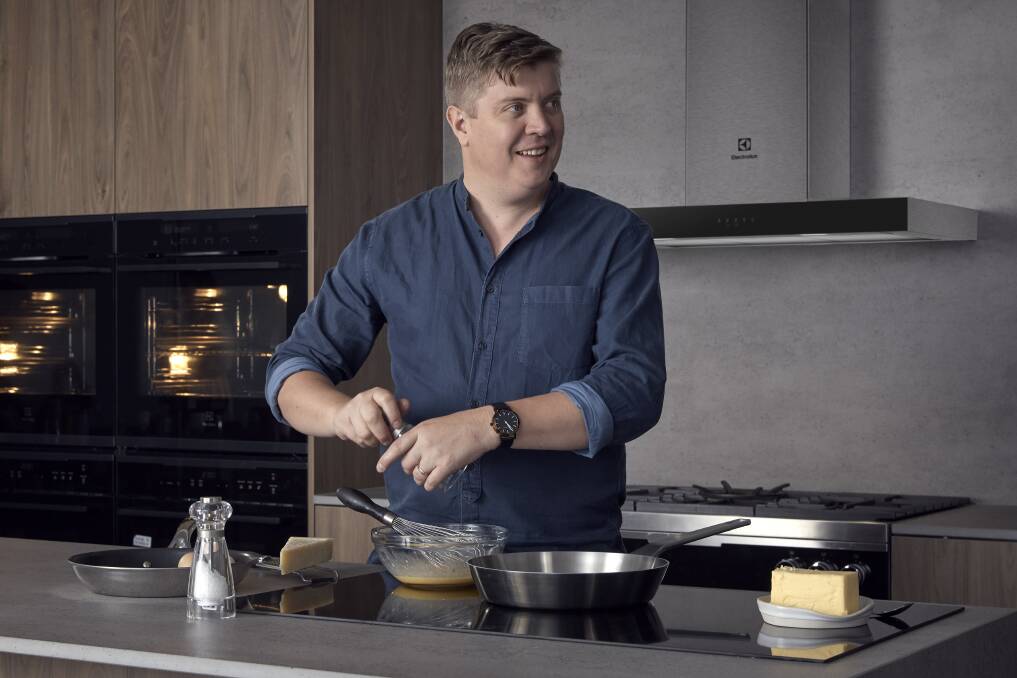 Best of both worlds: Chef Richard Ousby would have both gas and induction cooktops in an ideal world.