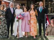 Maxine Ball, former Hunter MP Joel Fitzgibbon, his daughter Caitlin, wife Dianne, daughter Grace and son Jack. Picture supplied 