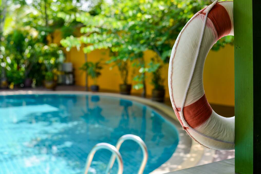 STAY PROTECTED: Having a personal flotation device near the pool can help in an emergency situation when a life is at risk. 