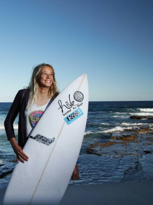 PROMISE: Elle Clayton-Brown is among a rising crop of talented young female surfers in Australia. Picture: Simone de Peak