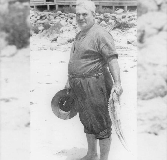 LEGEND: The legendary character, Dimitrios Georgis Karageorgis pictured here in his later years, lived and fished on Broughton Island. Photo supplied.
