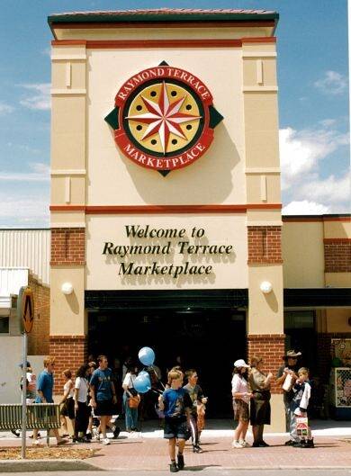 Raymond Terrace MarketPlace when it opened in 1999.