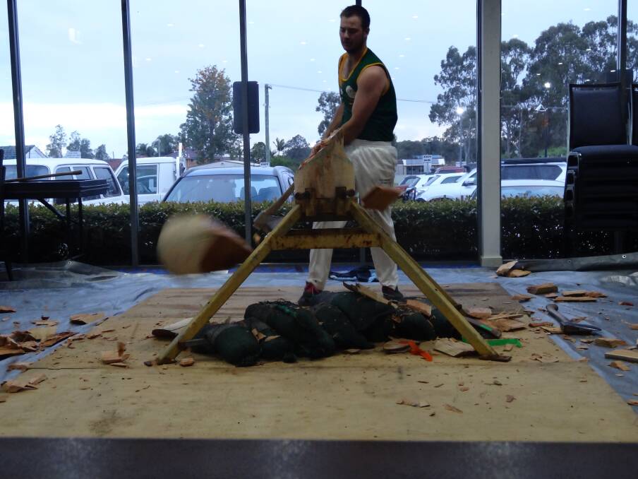 Technique: The wood chopping finale sees the final 8 choppers head to the Karuah RSL Club where strength meets strategy for the coveted title.