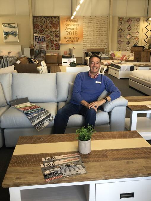 SITTING PRETTY: FAB Furniture & Bedding Owner, Don Rae is proud of his team's reputation for customer service and knowledgeable advice.
