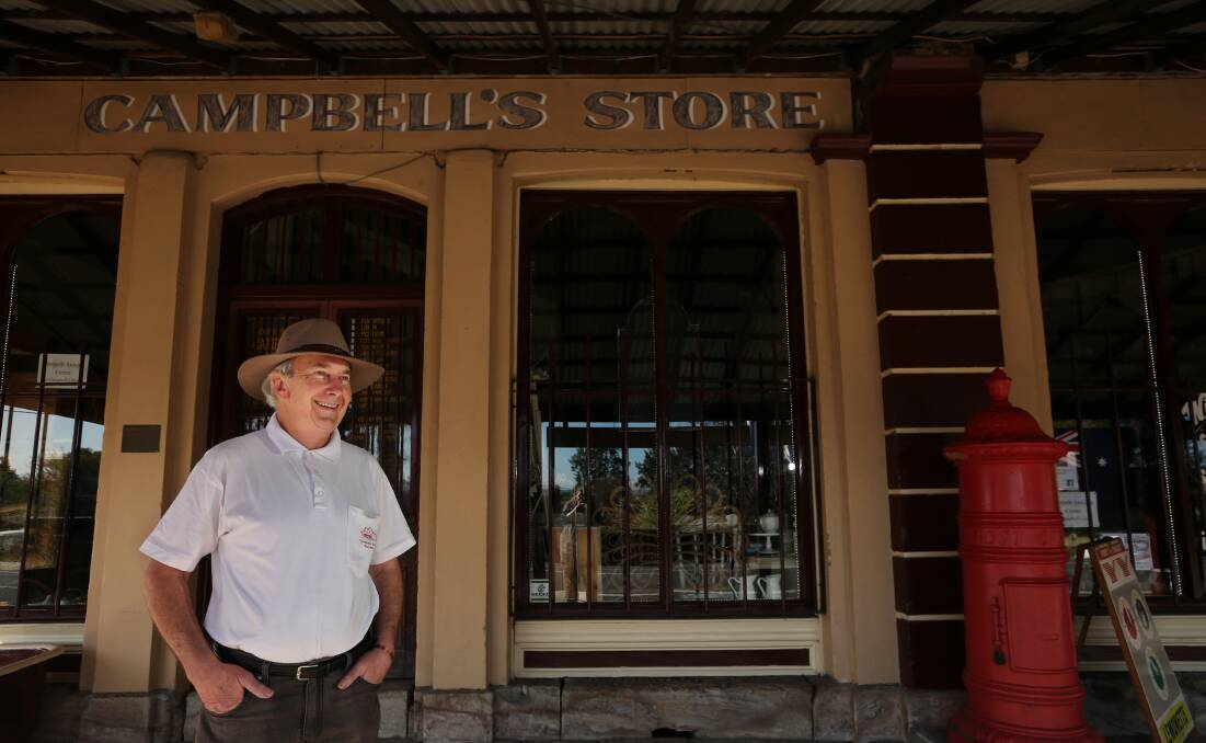 LIFE RESTORED: Trevor Richards outside Campbell's Store, which he and wife Shirley bought in 1986 and converted into an arts and crafts centre. Picture: Simone De Peak