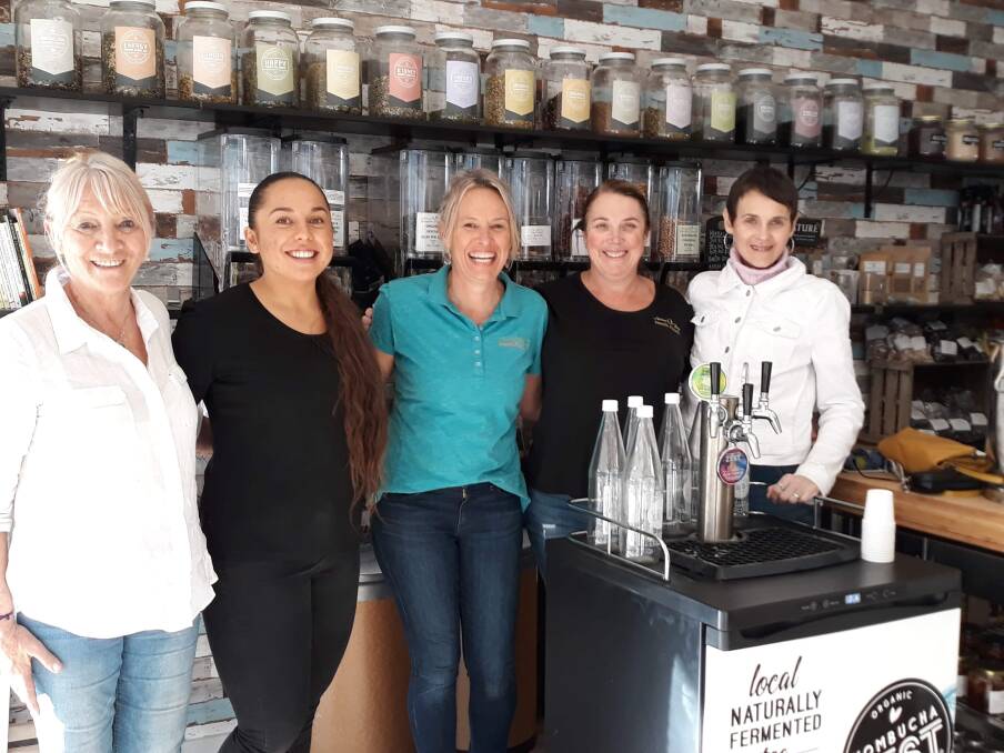 EXPERTISE: Cynthia, Ella, Tanya, Donna and Julie at their new store in Nelson Bay are excited about helping customers old and new to live a healthy life.