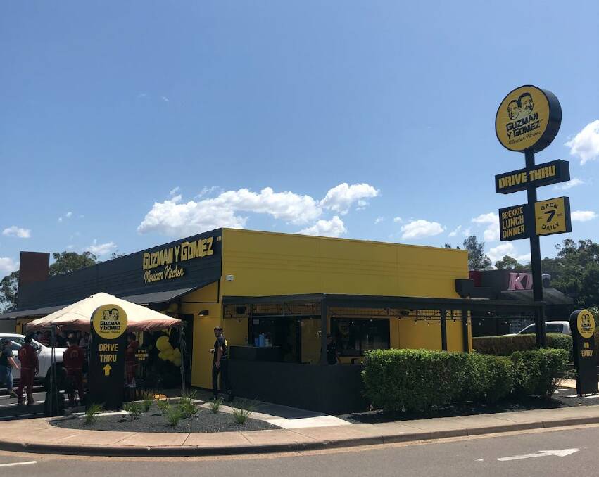 SHUT FOR CLEANING: Guzman Y Gomez at Heatherbrae has also had to shut its doors for cleaning after a worker allegedly tested positive for the virus. 