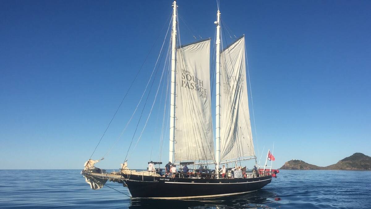 South Passage is a 30 metre long gaff-rigged schooner – a traditional sailing ship where the sails are raised and lowered by hand. Pictures: Supplied