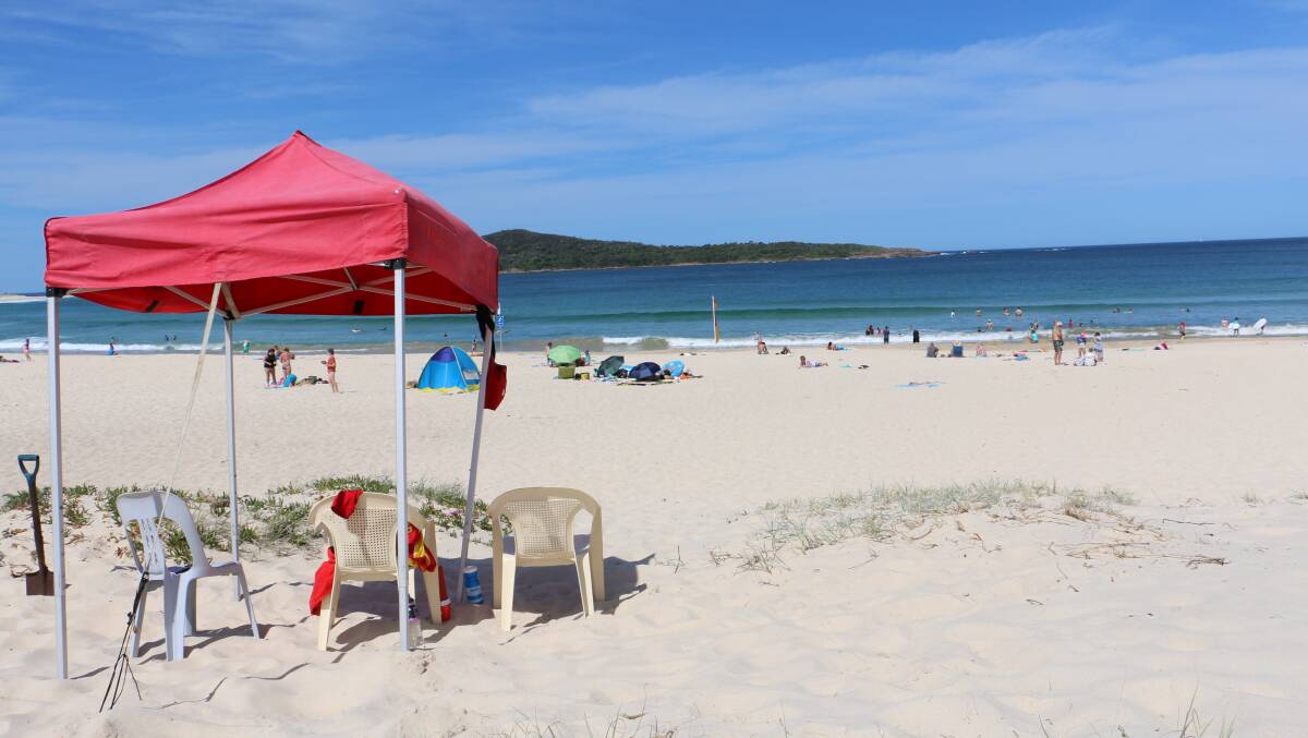Scenes from Fingal Beach and Shoal Bay on Thursday, October 6. Pictures: Ellie-Marie Watts
