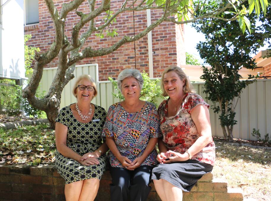 ON THE UP: Yacaaba Centre managing co-ordinator Lynn Vatner, new counsellor Sandy Tawa and chairwoman Sue Platcher. Picture: Ellie-Marie Watts