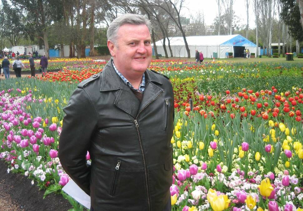 Mourned: The late Father Glen Walsh at Floriade in Canberra in 2015. He died in November, 2017.