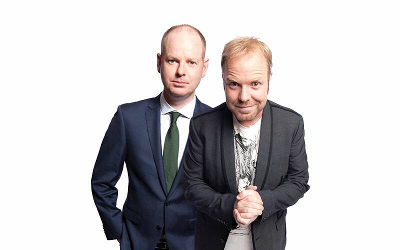 IN IT FOR LAUGHS: Peter Helliar and Tom Gleeson will tour their comedy show On The Road to Nelson Bay on Friday, October 26.