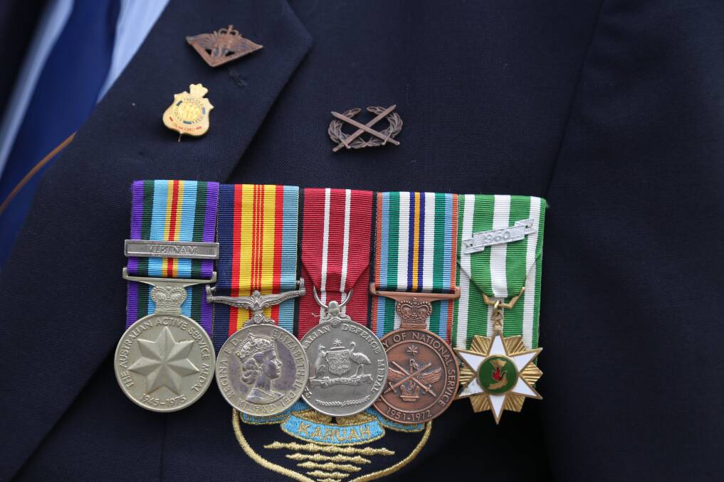 Peter Fidden's medals.