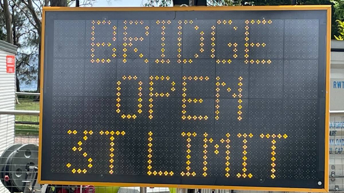 There is a strict three tonne load limit on the bridge. Picture: Port Stephens Council