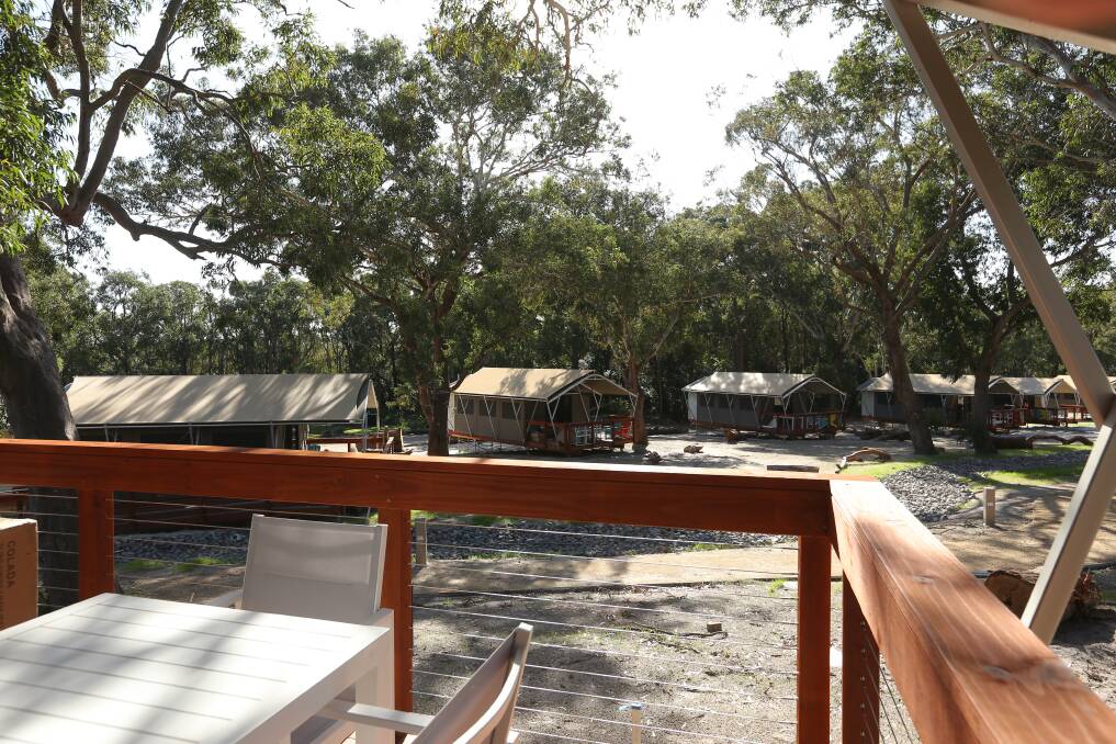 Stay in a deluxe glamping tent at the peaceful Port Stephens Koala Sanctuary. Surrounded by bushland and with koalas as your neighbours, you can't find a more unique accommodation spot. 