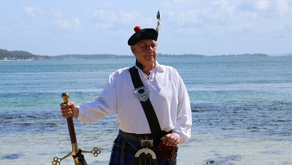 HOST: Ron Swan, president of the Port Stephens Celtic Association, is ready for the 11th annual Clan on the Coast Celtic festival. Picture: Ellie-Marie Watts