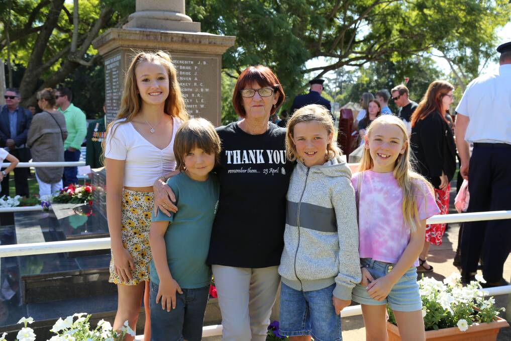 Seaham grandmother Mary Frost with grandchildren Marley Frost, 13, Charlie Frost, 10, Kane Frost, 12, and Alice Harris, 8.