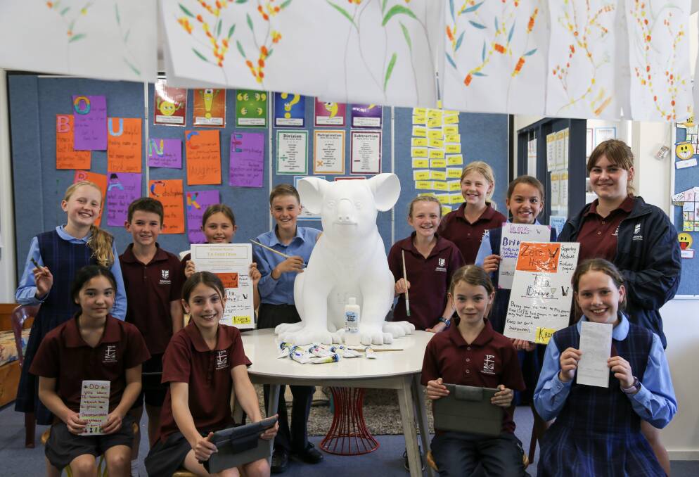 IN IT TOGETHER: Some of Medowie Christian School's Kreative Koalas team which is helping to spread the message about sustainability. 