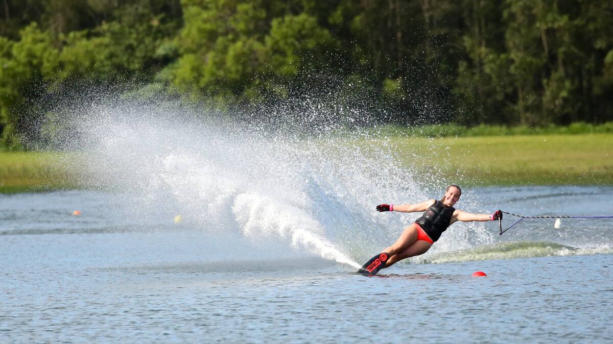TALENT: Sierra Nowlan, 15, from Salt Ash is a talented water skier. She is a member of Australia's under-17 Australian water ski squad which is taking part in the junior world championship in 2018. 
