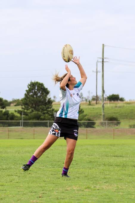 Photo from the Raymond Terrace Magpies tackle teams training at Lakeside on February 4. Picture: Ellie-Marie Watts