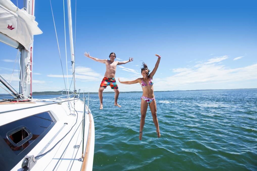 HOLIDAY TIME: Water activities are some of the many attractions to Port Stephens during the summer holidays. Picture: Destination Port Stephens