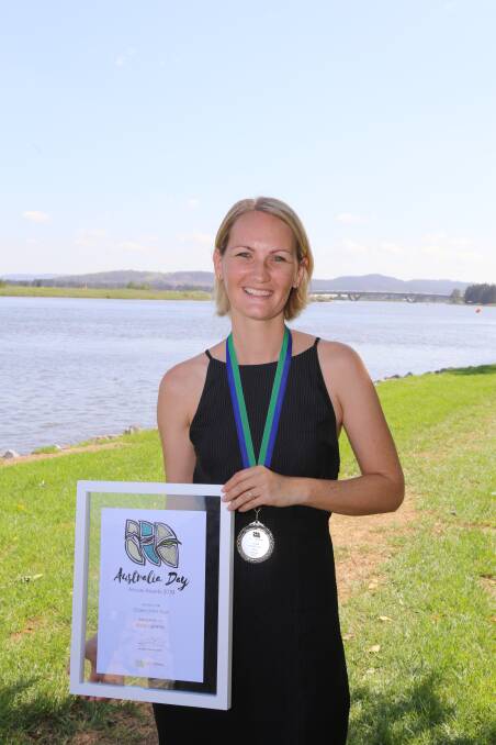 ACHIEVEMENT: Environmental advocate Alicia Cameron was named 2019 Port Stephens Citizen of the Year at the Australia Day celebrations in Raymond Terrace in January.