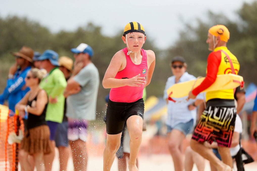 Fingal competitors at the U9-U14 Newcastle Permanent Hunter Branch Championships at Fingal Beach on February 16. Pictures: Daniel Danuser