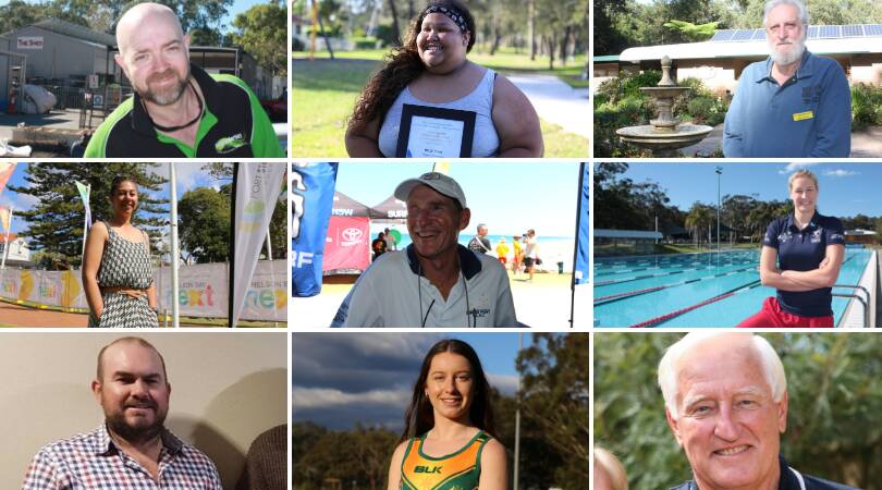 Some of the nominees include (from top left) Gerard McClafferty, Belle Niki, Hunter Region Botanic Gardens (pictured is past chairman Kevin Stokes), Denise Duffy, Graeme Chamberlain, Taylor Corrie, Ben Niland, Amy Dufour and Mike Francis.