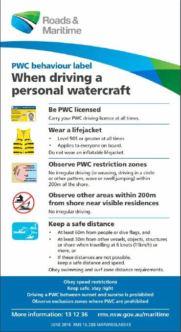 Jetski riders reminded to follow the rules or face consequences