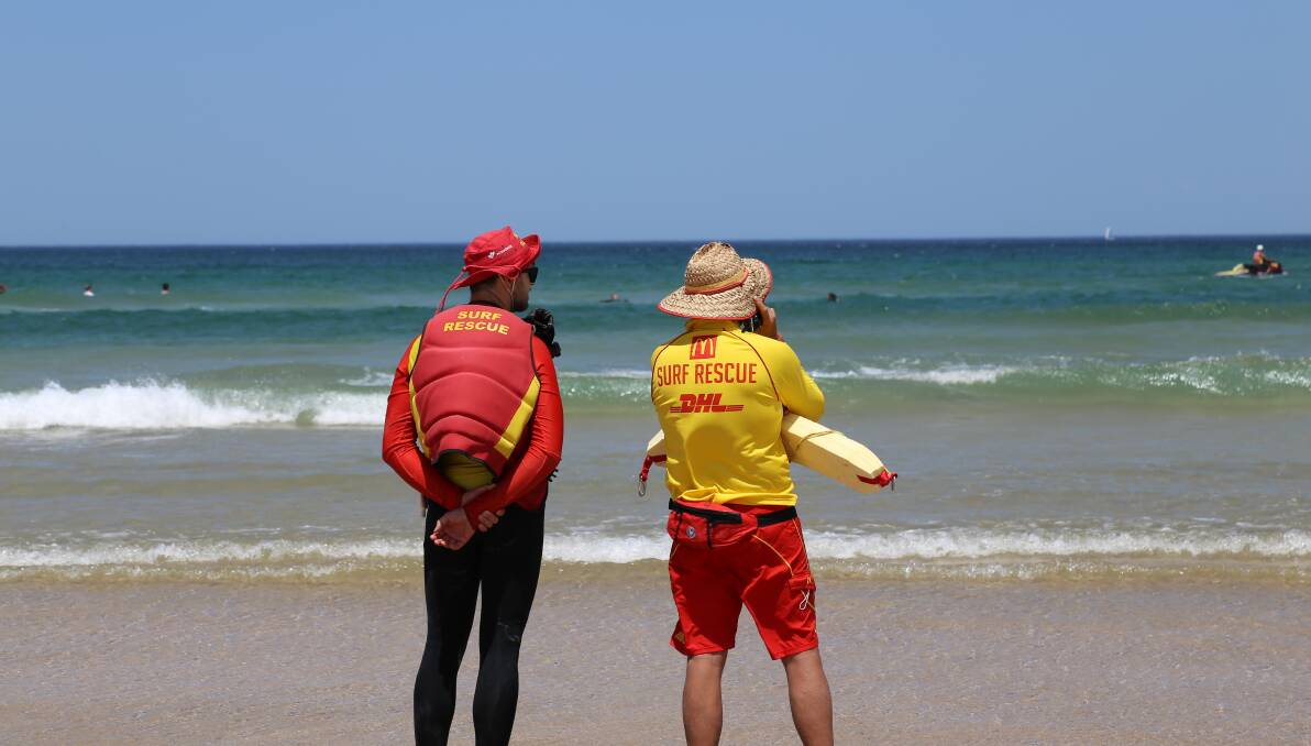 Surf Lifesavers at Birubi Beach.