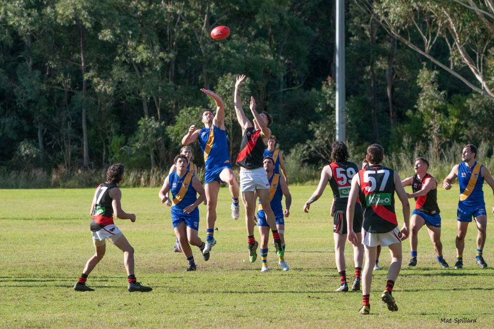Nelson Bay v Killarney Vale at Dick Burwell Oval on Saturday, July 16. Pictures: Mat Spillard