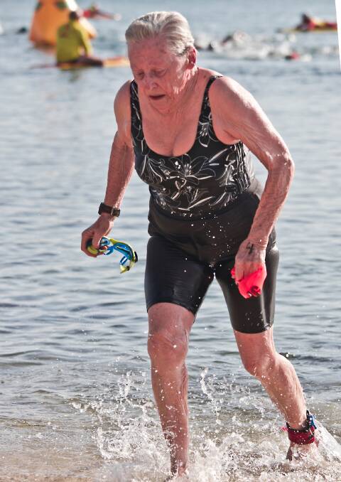 The Tri club's oldest competitor, Jane Hardacre.