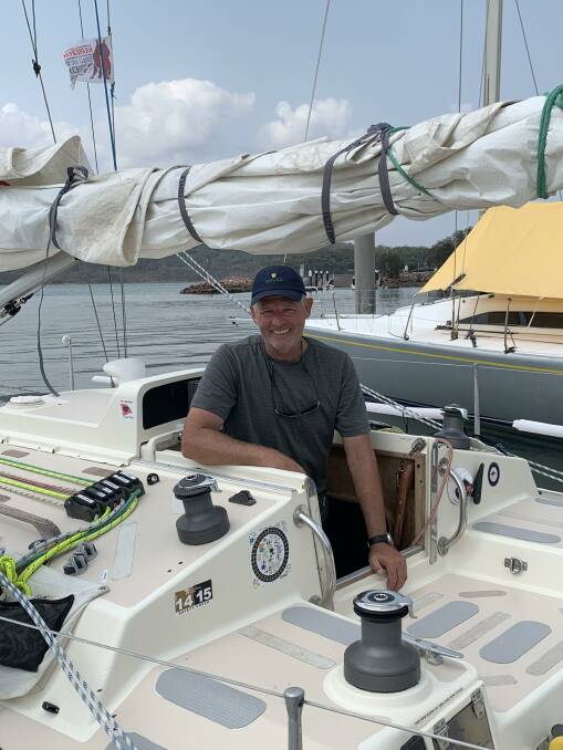 EXCITED: Williamtown-based Wing Commander Kevin Le Poidevin has entered his Lutra BOC Open 40 yacht in the 2023 Global Solo Challenge. Picture: Danielle Melnyczenko
