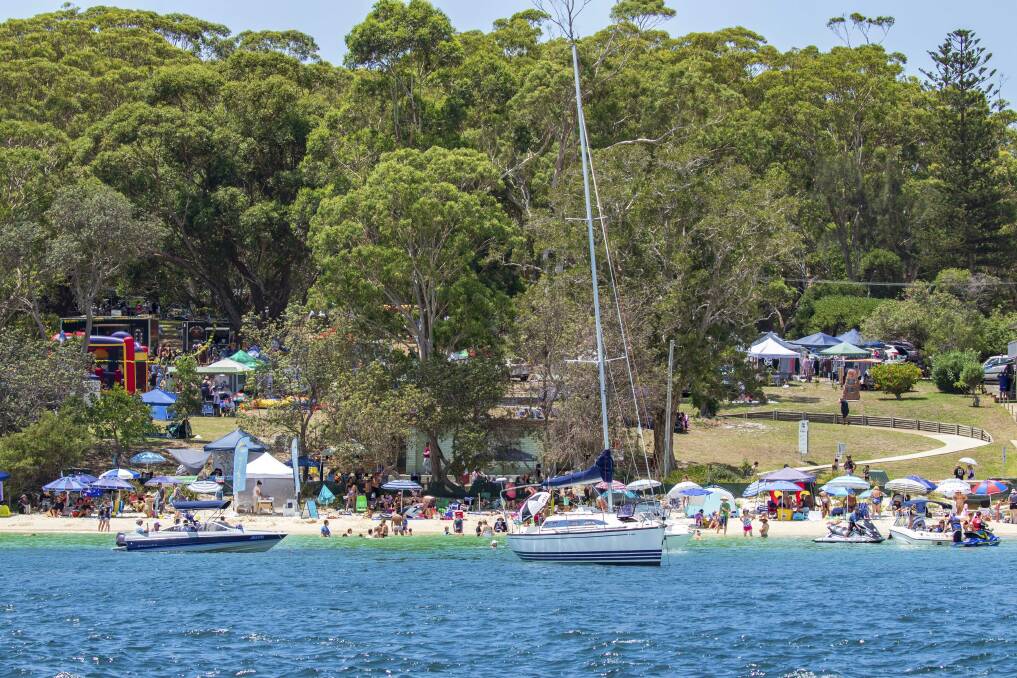 LOOK BACK: A busy Nelson Bay Beach on Australia Day in 2020 before COVID hit. The parks and beaches are open for use on Tuesday. Picture: Elcee Photography