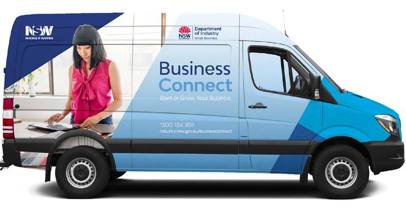 The business connect bus will be in Port Stephens next month.