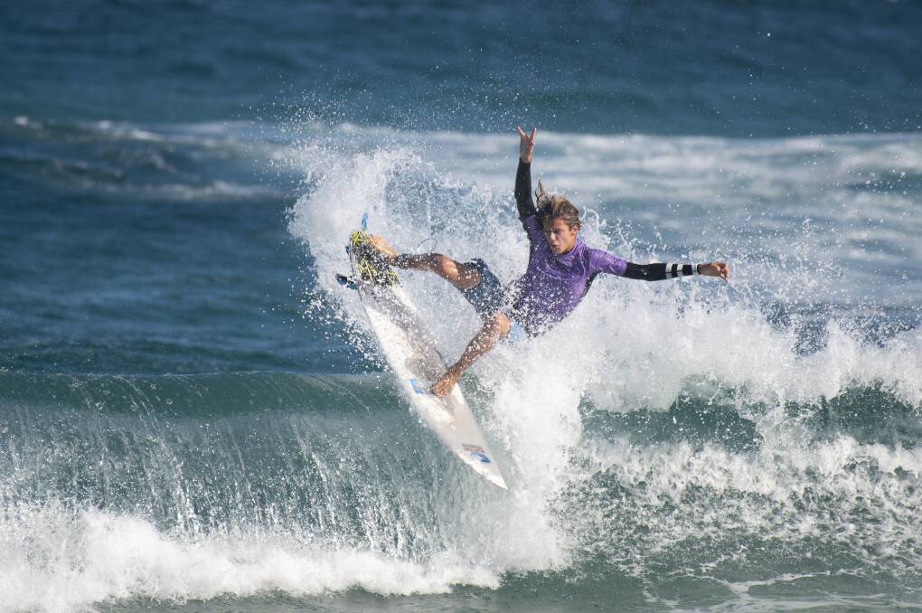 ALL IN: Anna Bay surfer Josh Stretton has entered the 2021 Port Stephens Pro, which returns to Birubi Beach February 21-23.