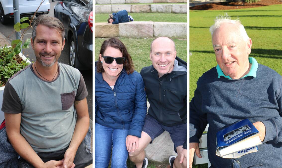 YOUR SAY: John Hi from Emerald Beach, Alicia and Craig McCulloch from Sydney and Peter Grant from Canberra. Second image, right: Ryan Simmons and Chelsea Stephens from Bathurst.