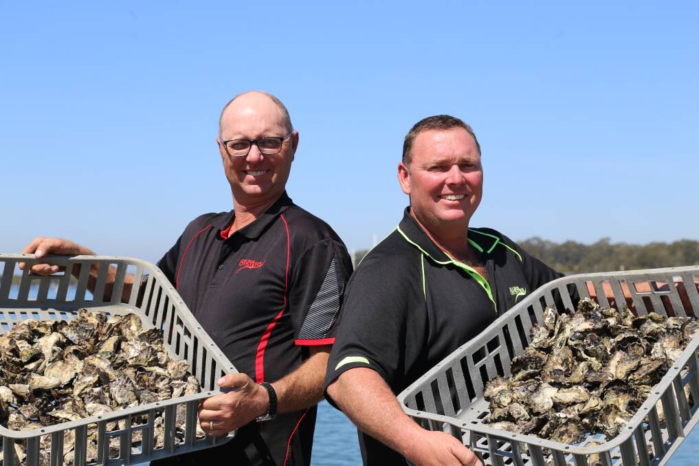 Stephen and Dean Cole from Cole Bros Oysters in Karuah.