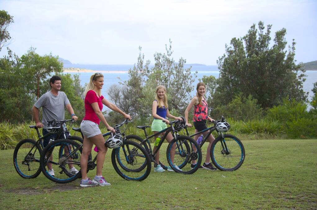EXPLORE: With its expansive network of natural reserves and bikeways, some parts of Port Stephens are best explored on two wheels.