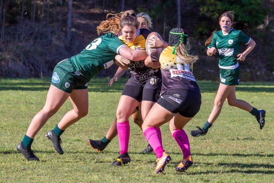 Action from round nine of the Rams Cup Women's 10s games hosted by Medowie Marauders. Pictures: Michael Folbigg