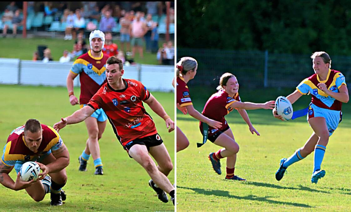ACTION: The Bomboras men went down to Kotara but the women defeated Dungog at home on Saturday. Pictures: Ian Spruce Photography