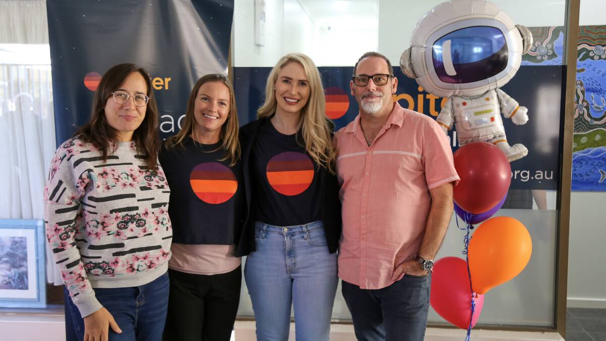 LIFE-SAVING: Jupiter counsellors Jasmine Abbott and Avril Saunders with COPSY president Brooke Vitnell and Jupiter operations manager Paul Pearton at the Tilli Place official opening.
