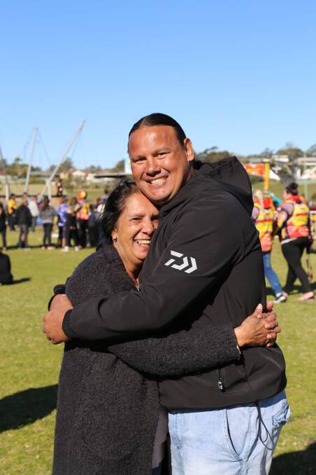 Franky Maddrell and Brooke Roach. Ms Maddrell is the Aboriginal Education Officer at Raymond Terrace Public School and Mr Roach the AEO at Hunter River High. Mr Roach said of Ms Maddrell: "She's my because of her, I can. She's the reason I'm in my job. She taught me everything." 