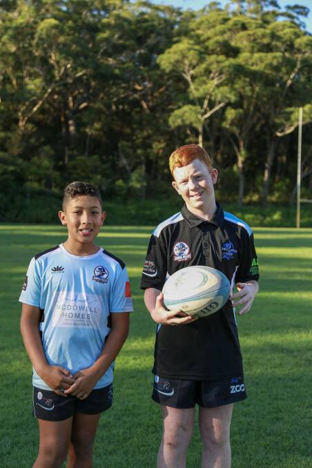 Nelson Bay Junior Rugby Union Club members selected for the Hunter Wildfires teams. Pictures: Ellie-Marie Watts