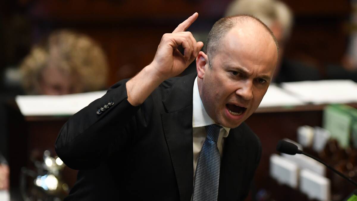 NSW Minister for Innovation and Better Regulation Matt Kean during Question Time in the Legislative Assembly at NSW Parliament House in October. Picture: AAP Image/Dean Lewins