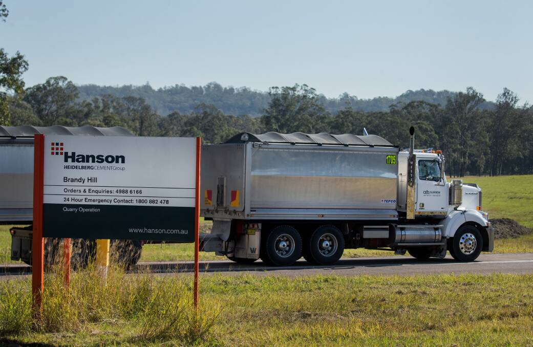 TICK OF APPROVAL: The Independent Planning Commission has approved Hanson's application to expand operations at its Brandy Hill Quarry. Picture: Marina Neil