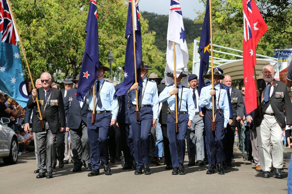 Photos from the Anzac Day march and main service in Nelson Bay on Wednesday, April 25. Pictures: Ellie-Marie Watts
